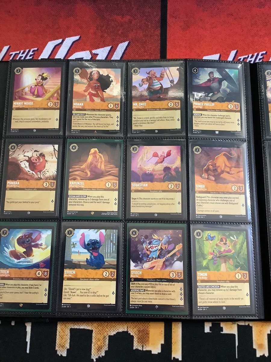 ロルカナ　ディアブロ　foilなし　レジェンダリー Disney Lorcana Full Non Foil Master Set #1-204 Including All