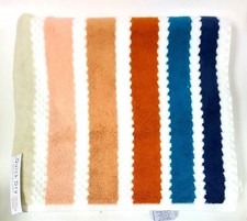 NEW TRULY LOU WHITE,GRAY,MUSTARD YELLOW STRIPES QUICK DRY COTTON BATH TOWEL