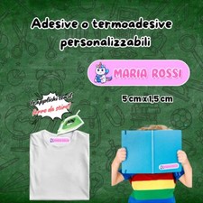 Personalized Unicorn Name Labels Girl Class School Kindergarten Gym