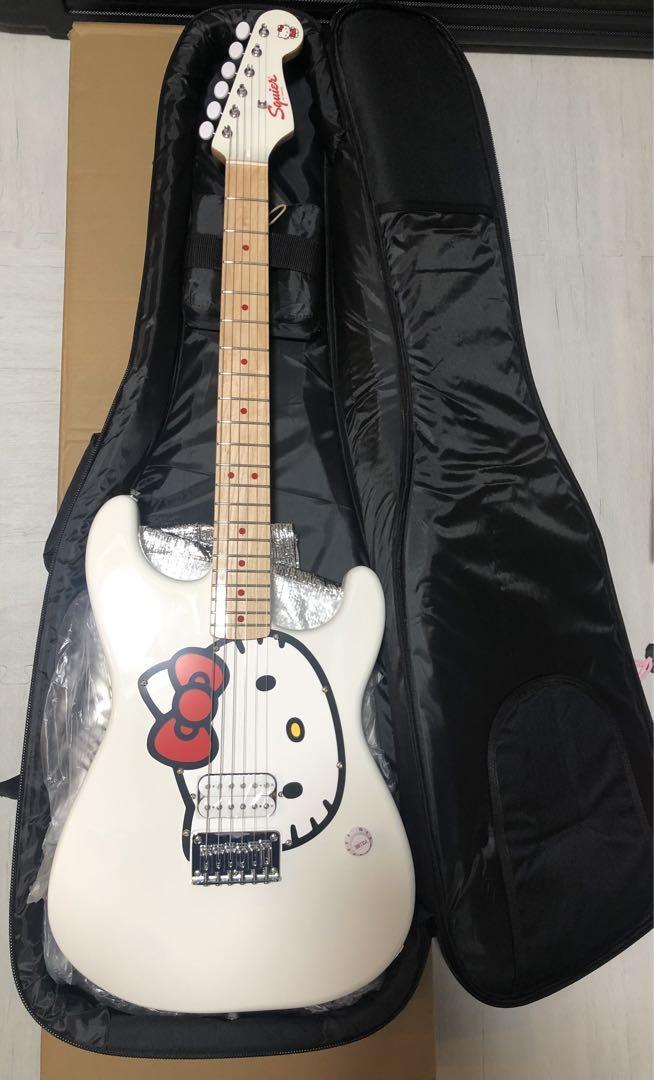 Hello Kitty Squier by Fender Limited Edition White