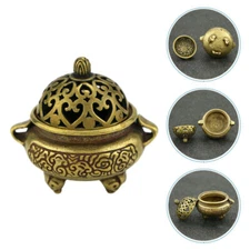 Incense Burner Decorative Brass Censer Incense Burner Metal Coil Holder