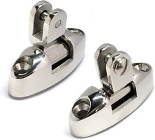 NRC&XRC Pair of Marine Grade 316 Stainless Steel Boat Bimini Top Deck Hinge Swiv