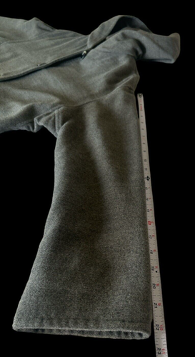 DKNY Woman’s Gray Button Up Lightweight 100% Wool Long Dress Coat With Lining - Picture 7 of 13