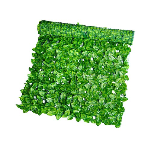 Light Green Artificial Screen Fence Leaf Decor Simulated Leaves Garden