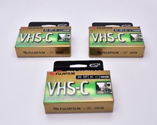 Fujifilm TC-30 VHS C Video Cassette Lot of Qty-3  6966 