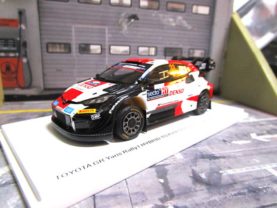 TOYOTA Yaris WRC 2023 WM Rallye 1000 Lakes Finland #33 Evans WRT 1st Spark 1:43