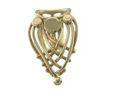 Adjustable Ring Raw Brass 16.5mm 6US inner size 3341