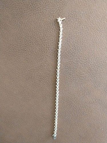 Tennis bracelet diamond 14k gold - Picture 3 of 4