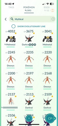 Pokèmon Go Nivel 50 - Shiny Mew - Lugia Apex - 26 S-Legend - 725 Brillante - 7m Polvo - Imagen 21 de 23