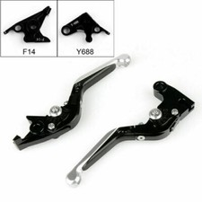 Adjustable Folding Brake Levers Clutch For Yamaha R1 R6S FZ1 Silver H7