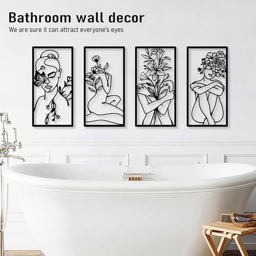 Stunning 17x9 in Minimalist Black Metal Art for Living Room & Bedroom - Imagen 6 de 9