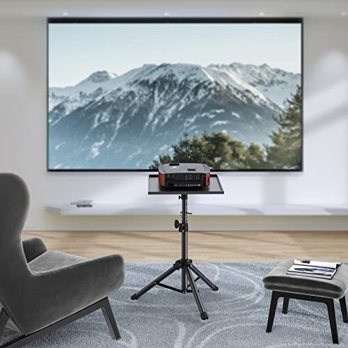 Projector Tripod Stand, Laptop Tripod, Multifunctional Racks Adjustable Height - Picture 4 of 12