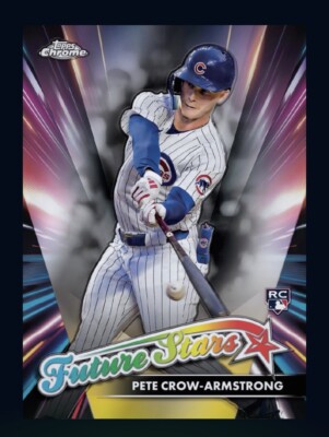 2024 TOPPS Chrome Update Future Stars RC- PETE CROW-ARMSTRONG (Bunt Dlgital card