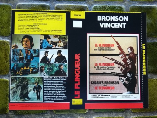 JAQUETTE VHS (seule) - "Le Flingueur" - 1973 - Michael Winner / Charles Bronson