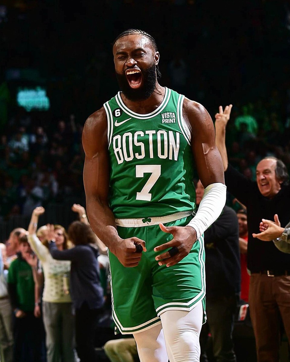 Jaylen Brown Celebration Yell Boston Celtics 8x10 NBA Basketball Photo