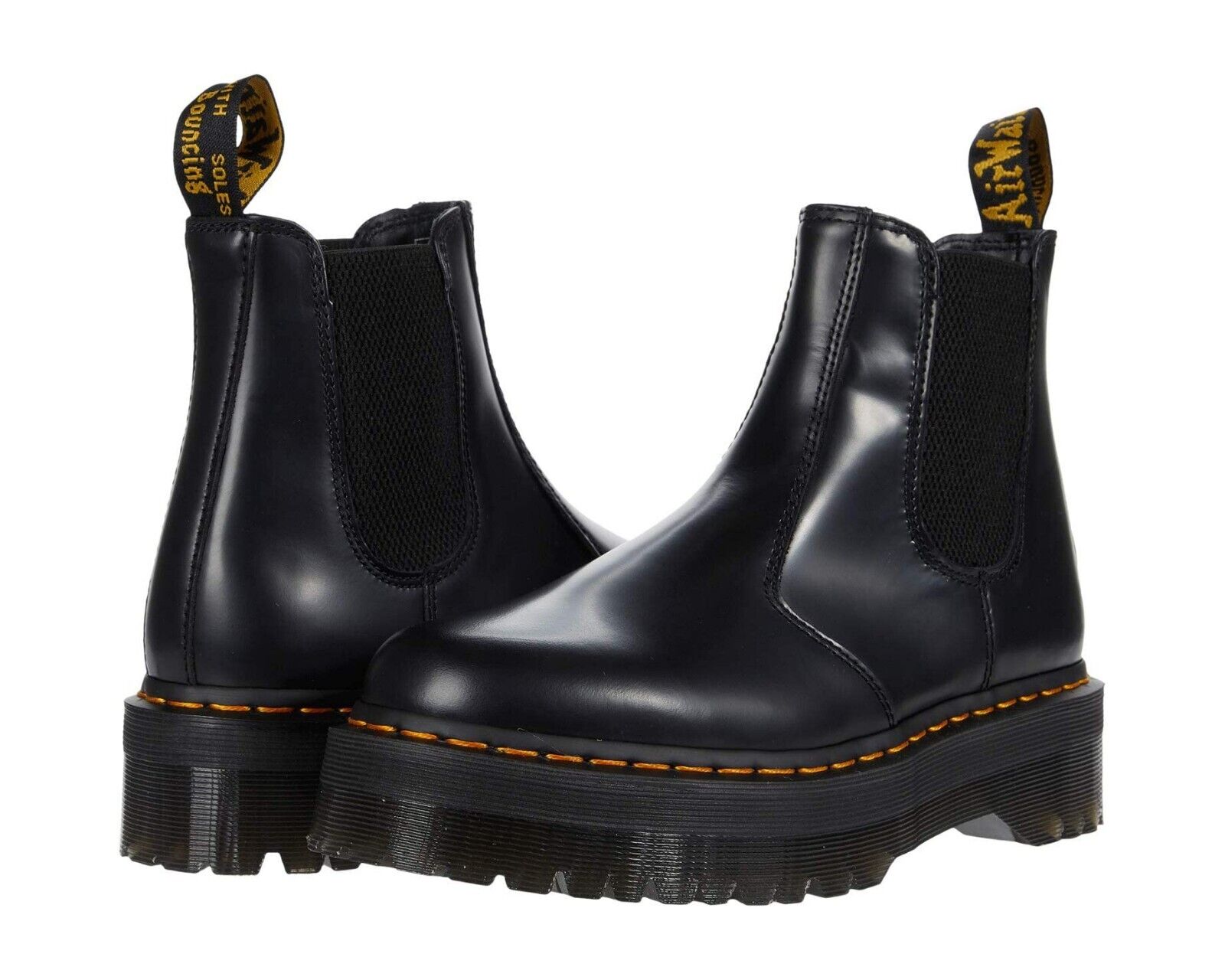 Women's Shoes Dr. Martens 2976 QUAD Leather Chelsea Boot 24687001 BLACK  SMOOTH