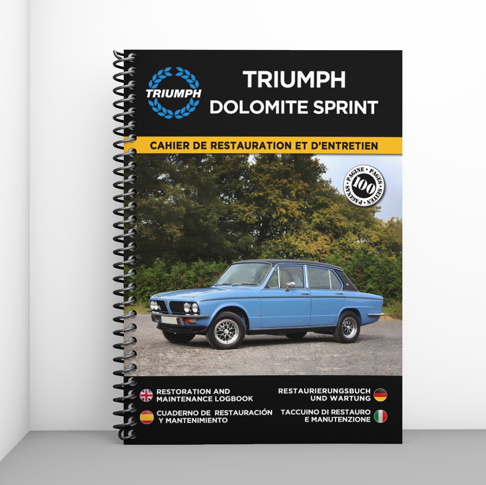 Triumph Dolomite Sprint carnet d'atelier anti-oubli pour restaurer sans erreur