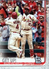 2019 Topps #536 Get Up!/Yadier Molina/Marcell Ozuna St. Louis Cardinals