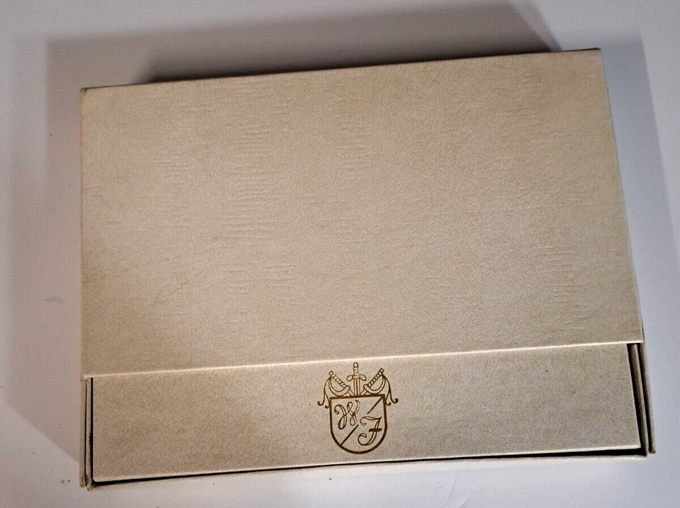 Juego de 6 cuchillos vintage de baquelita de acero inoxidable Washington Forge caja original Foto 2 de 4