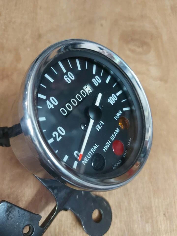 KAWASAKI 1973-75 MC1-MC1M-KM90-KE100-G4-G5 CONJUNTO DE VELOCÍMETRO NOS JAPÓN 25001-069 Foto 3 de 4