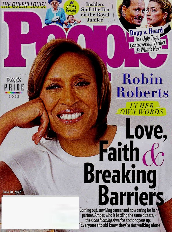 People Magazine June 20, 2022 ROBIN ROBERTS Cover, PRIDE ISSUE