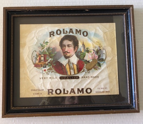 ROLAMO Cigar Box Label Advertisement Framed and Matted 11 “x 9” - Picture 11 of 11