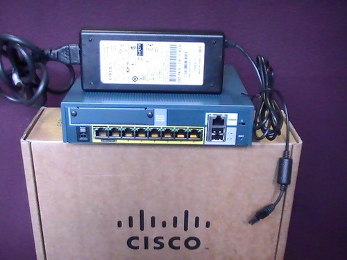 CISCO ASA5505 Firewall 5505 Base Unlimited Users/Hosts 512MB 9.2  1-YR WARRANTY! - Afbeelding 1 van 4