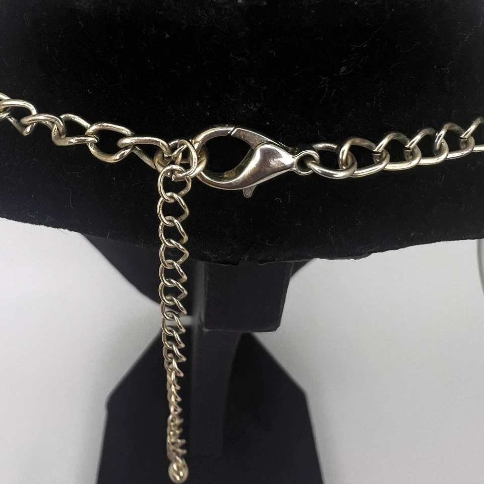 Collar Babero Roberta Chiarella Verde Declaración Tono Dorado Cuentas Audaz Joyería Foto 4 de 4