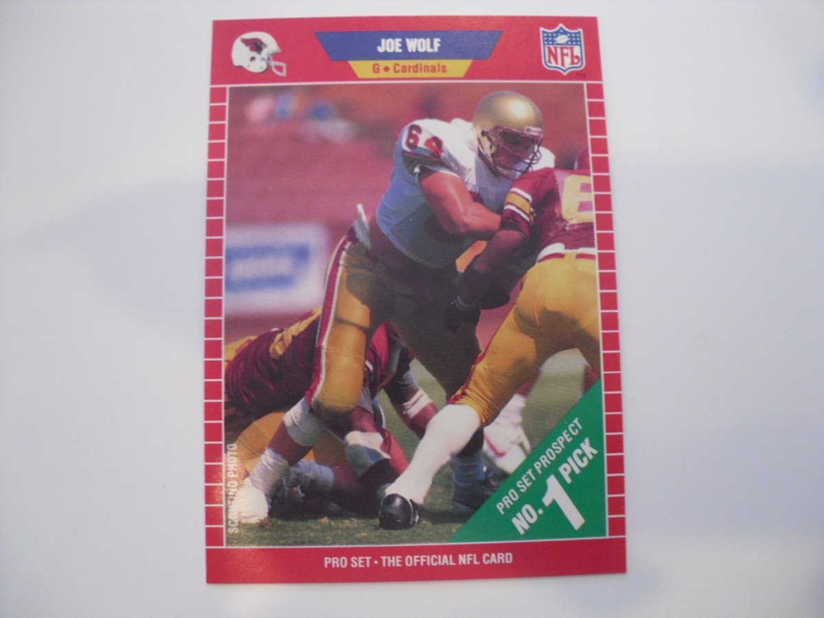 1989 Pro Set Joe Wolf #508 Phoenix Cardinals NFL Football Rookie