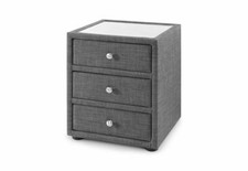 Julian Bowen Sorrento 3Drw Bedside Table/Nightstand/Bedside Cabinet Chest