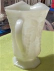 Anchor Hocking Milk Glass Harvest Grape Personal Pitcher Made in USA 9.75" Tall — photo 3