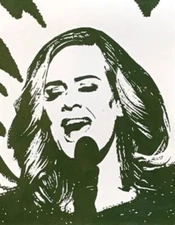 Adele acrylic painting original