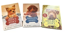 Set Of 3! VGC Dog Paperback Books MOLLY’S STORY, MAX’S STORY & SHELBY’S STORY