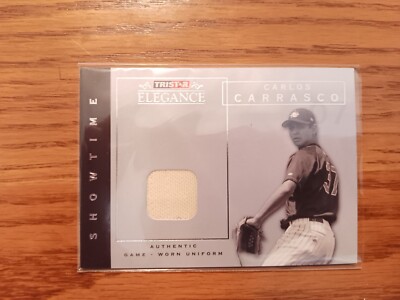 2007 TRISTAR Elegance Showtime Game Used #CC Carlos Carrasco Jersey Blue Claws