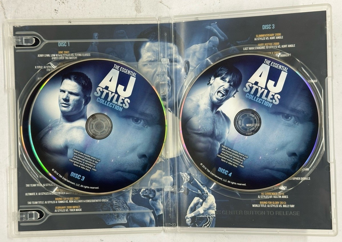 TNA AJ STYLES （AJスタイルズ）DVD COLLECTION Sealed TNA The Essential AJ Styles Collection DVD Impact WWE