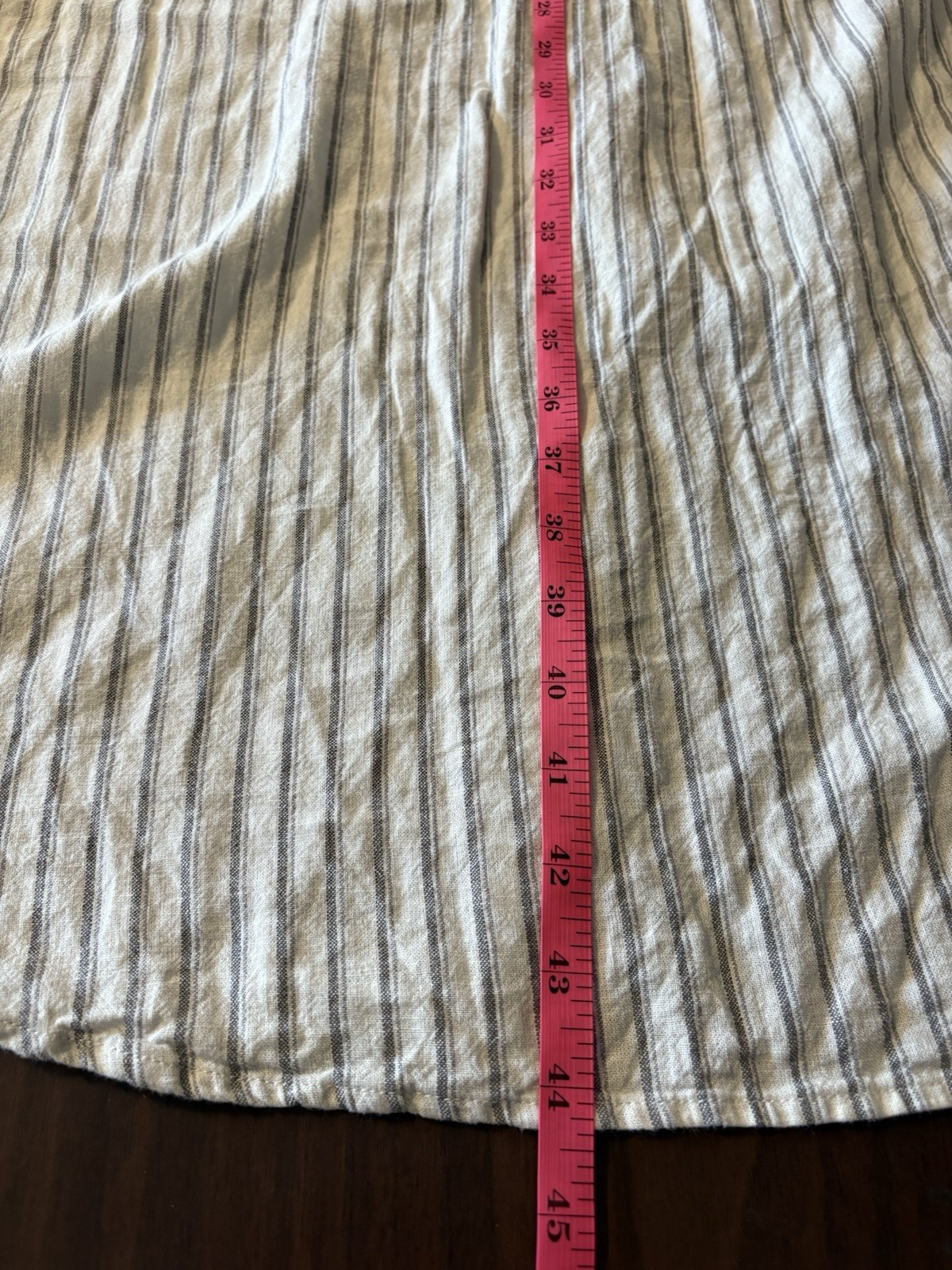 GAP Linen Blend Full Button Front Shirtdress Slee… - image 12