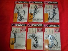 OWNER OFFSET SHANK WORM HOOKS - SIZE 2/0 - 6 ...