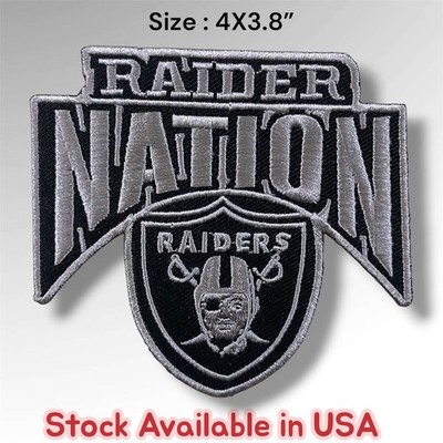 Las Vegas Raiders Nation 4'' Embroidered Patch Iron On Patch
