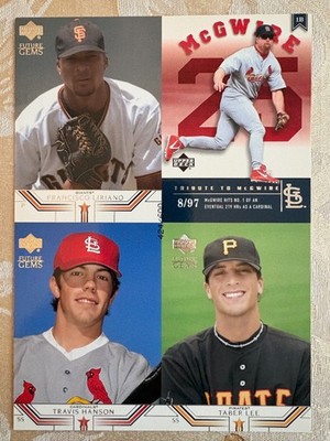2002 Prospect Premieres Box Toppers Quads LIRIANO RC Hanson Lee McGwire /600