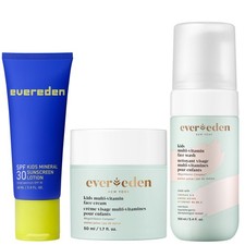 Kids Daily 1-2-3 Routine Bundle: Clean & Vegan Skin Care Set - Hydrating & No...