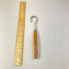 Cuchillo de talla INOX hoja curva dentada Francia
