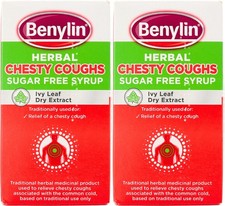 Image of Benylin Herbal Chesty Cough Sugar Free Syrup 100ml X 2