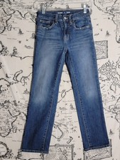 Old Navy Boys Straight Built-In Flex Jeans Size 10 Blue Denim Adjustable Waist
