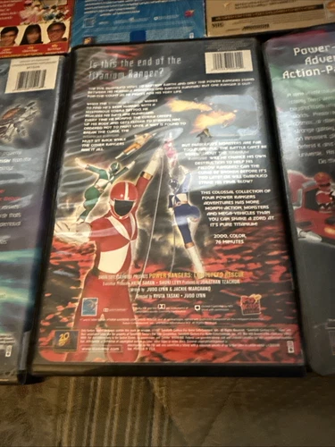 Lot Of 6 Power Rangers VHS Slip Clamshell Galaxy Black White Magna Titanium - Picture 13 of 20
