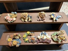 Boyds Bears The Bearwear Collection Lot Of 8 Brooches flowers hearts