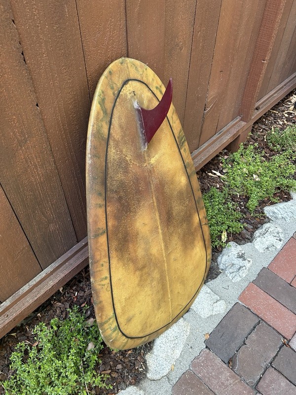 Vintage 1960s Bellyboard Bodyboard Paipo Surf Surfing Belly/Body Board Dextra?