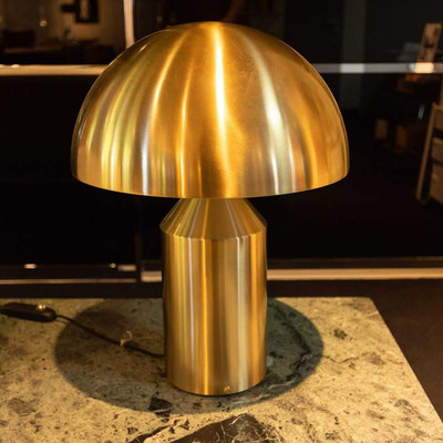 Oluce Atollo Tischleuchte 233 Metall Gold