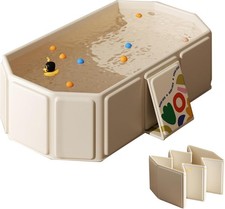 Portable Dog Bathtub, Dog Bath Tub,Pets Washing Bathing Station with Safety Lock