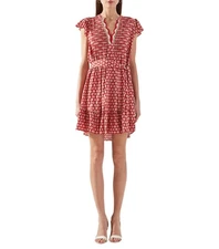 Nautica Jeans Women's Crochet-Trim Mini Dress