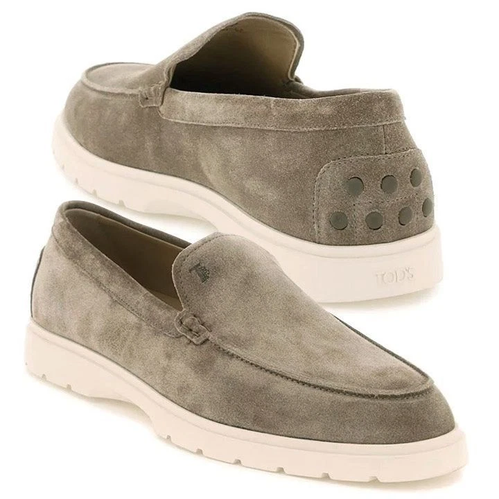 TOD’S Mocassini slip on Tods logo T beige scuro 141047277